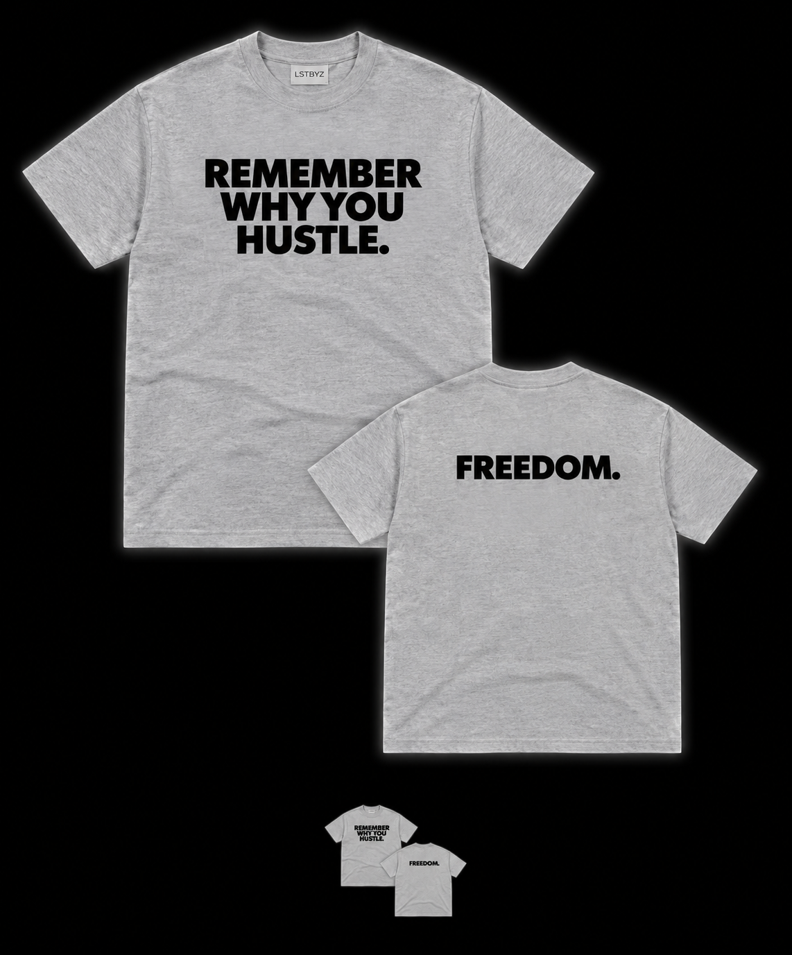 REMINDER TEE (HEATHER GREY)
