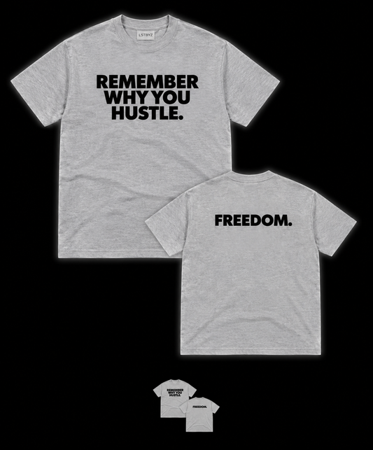 REMINDER TEE (HEATHER GREY)