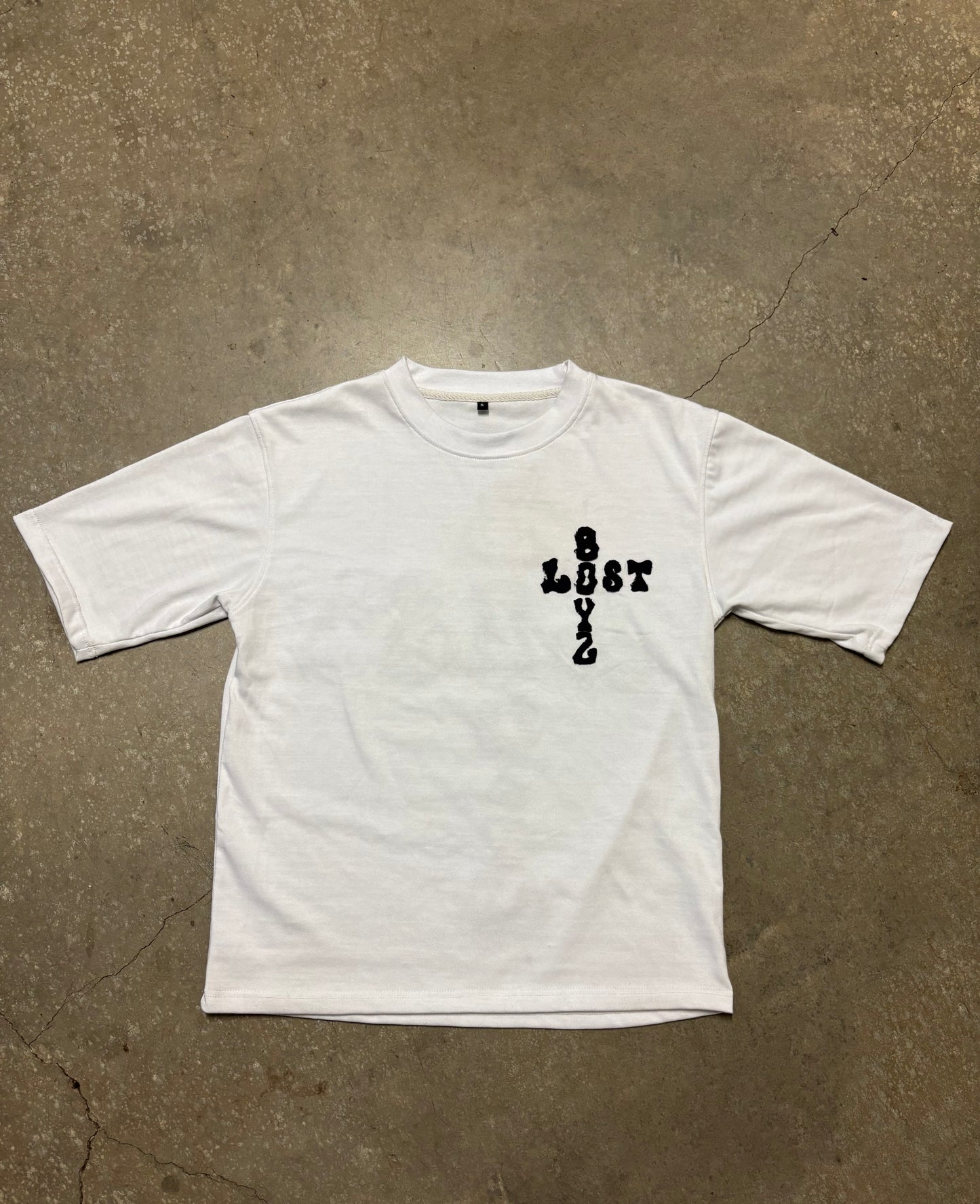 White Lostboyz Crop Tee